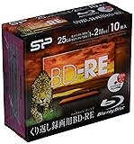 シリコンパワー くり返し録画用 ブルーレイディスク BD-RE 25GB 1-2倍速 印刷対応ホワイトディスク 10枚 SPBDREV25PWA10P