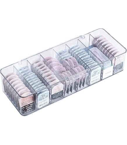 Amazon.co.jp: DIFEIUKI コンタクト収納ケース 蓋付き 8格仕切り