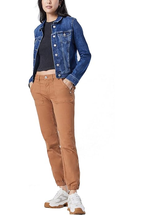 Minka Denim Jacket, Heron - Faux Fur 