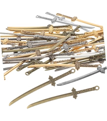 Amazon.co.jp: 剣 ナイフ ペンダント アンティーク 武器 Diy チャーム