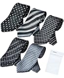 ビジネスマンサポート 洗えるネクタイ 5本セット 洗濯ネット付き