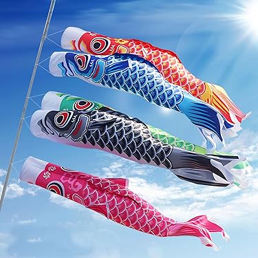 鯉のぼり　ナイロン　6セット Amazon | 3mナイロンSky鯉のぼり6点セット | こいのぼり | おもちゃ