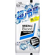 Amazon | メンズビオレ 洗顔シート クール 38枚入 | メンズビオレ 