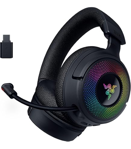 Razer Kraken V4 X ゲーミングヘッドセット 有線 USB-A/USB-C対応