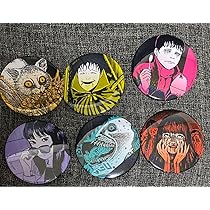 伊藤潤二 POP UP STRE 戦慄  ラメ缶バッジ 全12種　コンプセット 再販】伊藤潤二 ホログラム缶バッジ（全11種） - グレイ