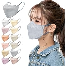 Amazon.co.jp: 【kaitou公式店】マスク 不織布 KF94 バイカラー 立体