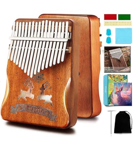 Amazon.co.jp: スミヤカ カリンバ 34キー 箱式 楽器 親指ピアノ サペリ