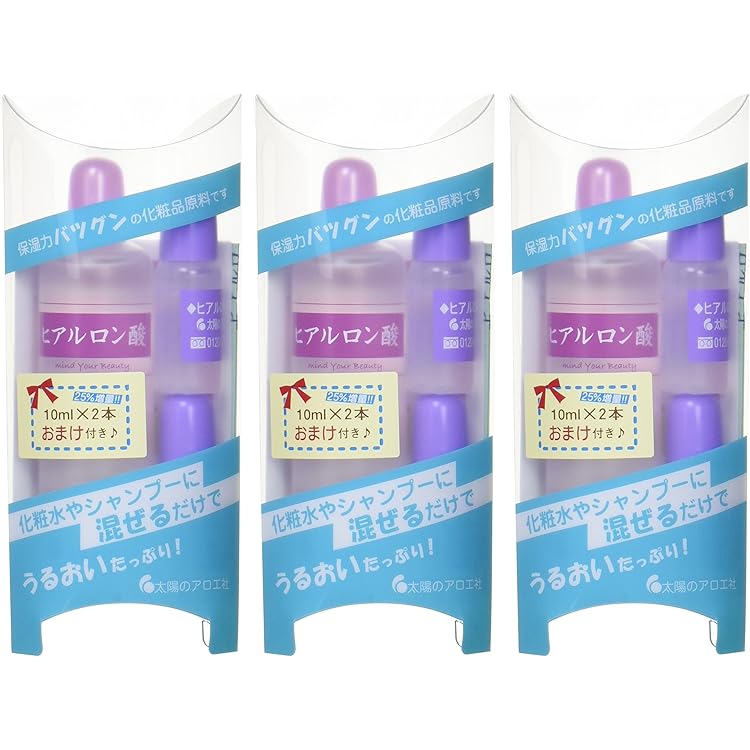 Amazon.co.jp: 太陽のアロエ社・ヒアルロン酸 原液 80ml + 10mlx2本