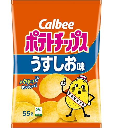 Amazon.co.jp: 湖池屋 5個パック ポテトチップス じゃがいもと塩 135g