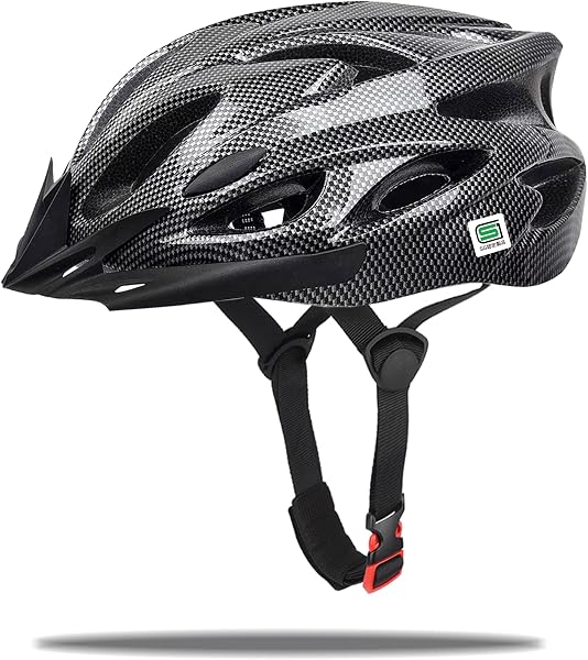 【SG認証】Genki 自転車 ヘルメット SGマーク付き自転車用ヘルメット 大人 子供 兼用 耐衝撃 軽量 サイズ調整可能 SG規格 ロードバイク サンバイザー付き 男性 女性 サイクリング - 1
