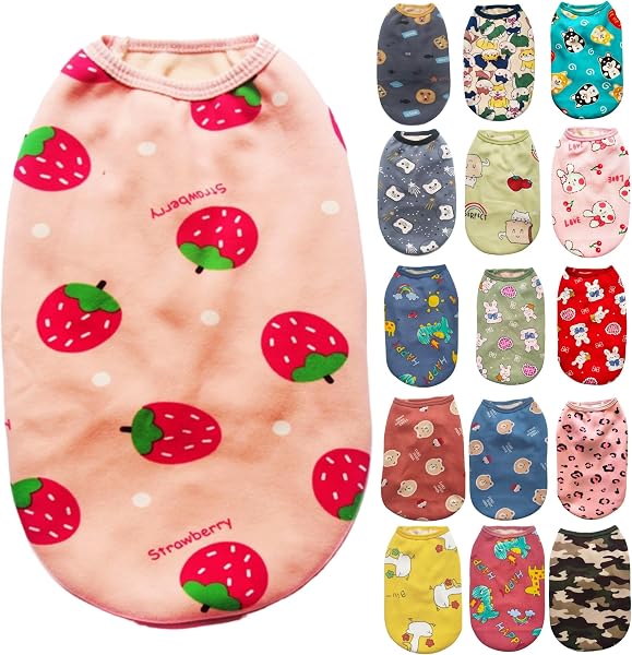 RIOSTUDIO Dog Clothes, Autumn, Winter, (S-6XL) Dog Clothes, Cute, Character Tank Top, Fleece Lined, Warm, Cat Clothes, Cold Protection, Dog Wear, Pet Clothes, Dog Clothes, Small Dogs, Medium Dogs - 1