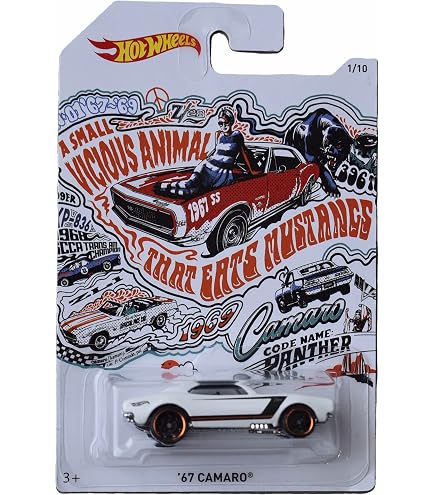 Amazon | HOT WHEELS FIFTY ANNIVERSARY CAMARO TAN '67 CAMARO 1/8