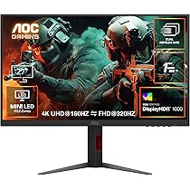 Amazon.co.jp: AOC QDミニLEDゲーミングモニター 27インチ, UHD