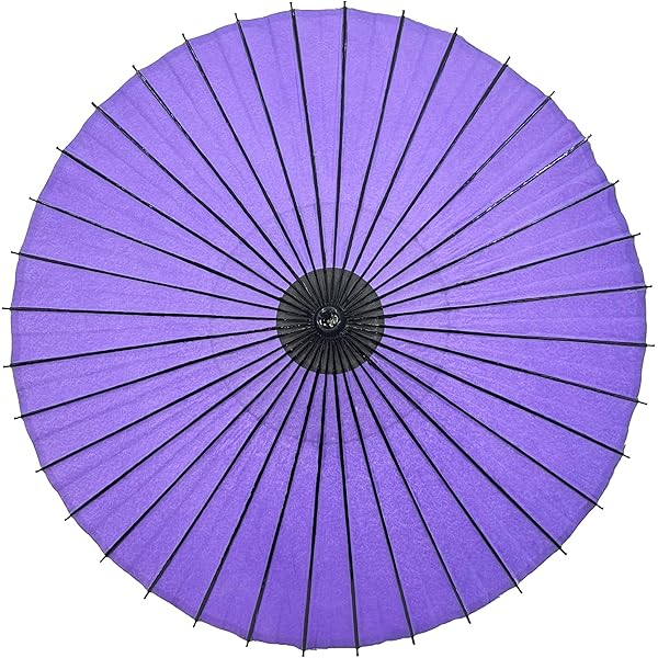 Amazon | 和傘 踊り傘 舞傘 布傘 尺五 紫色無地 | 長傘 通販