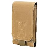 H&J スマホ ポーチ ベルト 防水 メンズ ストック マグポーチ m4 m16 (茶色)