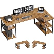 Amazon | YeTom l字デスク ゲーミングデスク デスク 幅150cm pcデスク