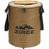 ZIREE キャンプ ゴミ箱 折り畳みバケツ 軽量 ソフト トラッシュボックス 大容量 ポップアップ 蓋付き 防水 薪入れ 洗車 災害 多機能 アウトドア ダストボックス