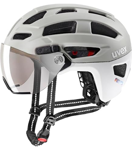 Amazon | uvex(ウベックス) 調光バイザー付き自転車ヘルメット LED