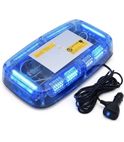 Amazon.co.jp: 工事用安全ルーフ灯・青色全灯・12V-24V対応（コード3.7