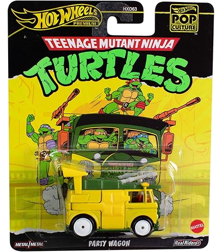 Hot Wheels Teenage Mutant Ninja Turtles Raphael The Vanster - 1:64 Scale Die-Cast Car (Red) - View #3