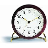 【正規輸入品】ARNE JACOBSEN/アルネヤコブセン Station Table Clock Burgundy 43676