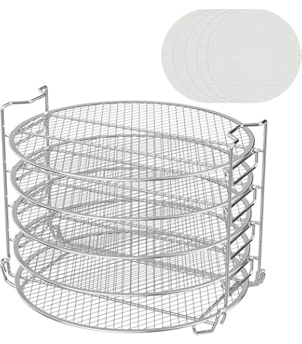 Ninja Ag301eu Ninja Official Dehydrate Rack, 3-Tier Wire Stand [4138J301UKE] Compatible With Ninja Foodi Air Grill, AG301EU, Silver Spritzschutz Ninja Speedy