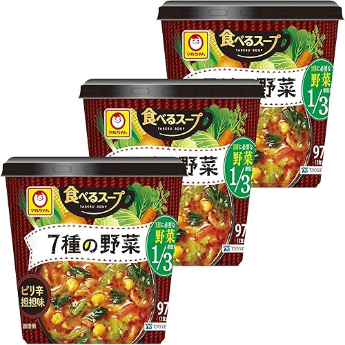 マルちゃん 食べるスープ 7種の野菜 ピリ辛担担味