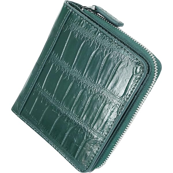 Amazon | [高級呉服店] 【二つ折り財布】 クロコダイル 財布 本物 2