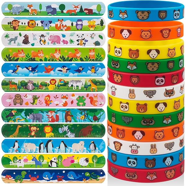 Viicoor 30 Bracelets Slap Animaux Marins – Revisitons Les Années 90 !