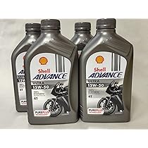 Amazon.co.jp: Shell Advance Ultra 4T 15w50 1L Pack of 4 : Automotive