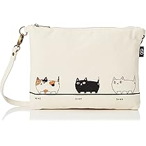 Ursula様　サコッシュ　ハンドメイド　猫柄 シンプルで可愛い猫柄サコッシュ - 300 x 230 (mm) - 猫雑貨