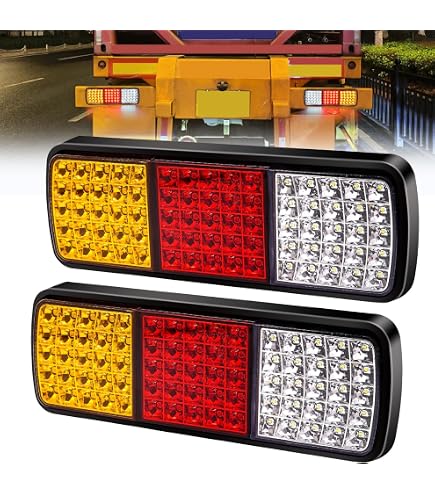 Amazon | Xuzimaoyi テールランプ トラック用 12V～24V兼用 正方形