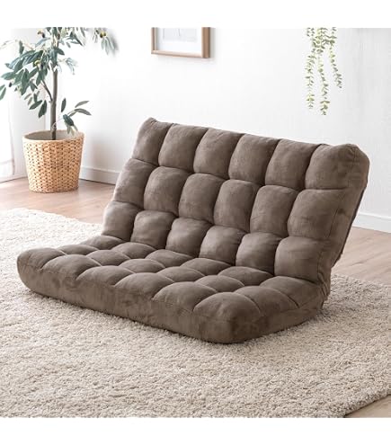 Amazon｜怠け者のソファー 畳 座椅子 一人用 灰色 52×52cm 洗える