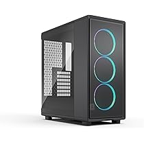 未使用［7つファン付き］ブラック ガラスキューブ型PCケース Micro-ATX ATXはデカすぎる”勢に朗報！microATXケースの新定番「Fractal