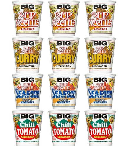 Amazon.co.jp: 日清 カップヌードル BIG（ビック） 4種 各3個セット