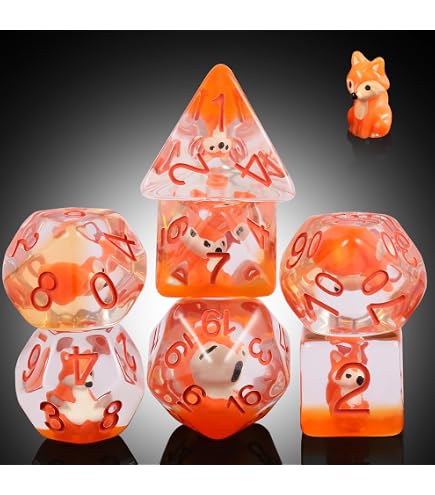 D&D Dice Of Disappointment – Set De Dés Polyédriques Laids, Non Polis, Mal Encrés, Maudits – Cadeau Blague Pour Joueurs De Donjons & Dragons