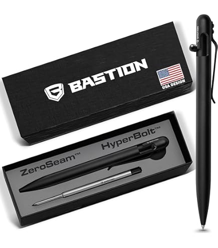 Amazon | BASTION® ラグジュアリーボルトアクションペン、軽量EDCペン
