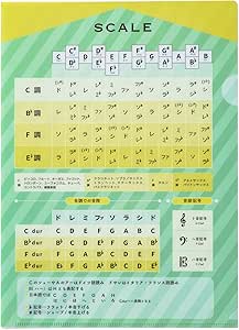Amazon Andante 楽譜ファイル 吹奏楽 ドイツ音階表 １枚 管 吹奏楽器アクセサリ 楽器 音響機器