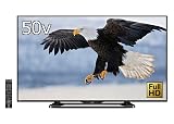 シャープ 50V型 AQUOS フルハイビジョン 液晶テレビ 外付HDD対応(裏番組録画) Wi-Fi内蔵 LC-50W35