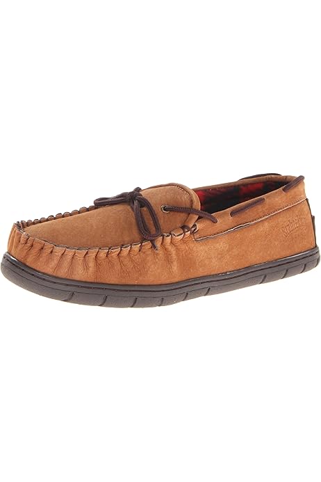 mens unlined moccasin slippers