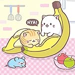 ばなにゃ iPad壁紙 バナナにひそむにゃんこ ばなにゃ iPad壁紙 バナナにひそむにゃんこ