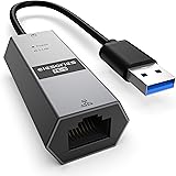 USB Lan Adapter, elesories Wired LAN USB Adapter Gigabit Ethernet Giga USB 3.0 1000Mbps, Compatible with Desktop/Laptop, Wind