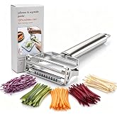 Multifunction Julienne Peeler, Stainless Steel Double Planing Blade Tool | 3-in-1 vegetable peeler,Julienne & peel,Quick veg