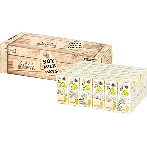 [Amazon限定ブランド] キッコーマン飲料 おいしい無調整豆乳 SOYMILK DAYS 200ml×30本