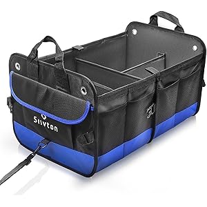 トランク 収納 Siivton 車用収納ボックス 大容量 折り畳み式 滑り止め トランク収納ボックス 取っ手付 使用便利 トラック/SUV/軽自動車などの大中小型車に適用