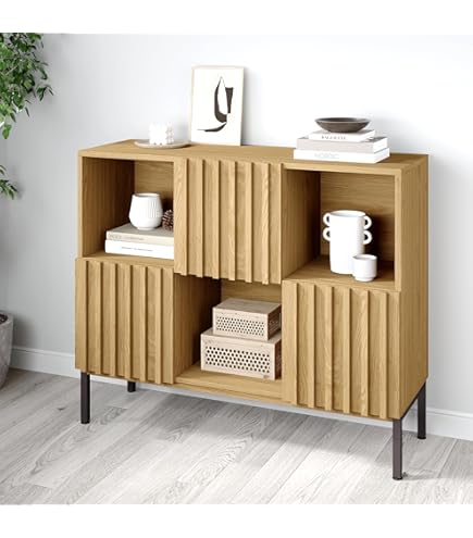 Amazon.co.jp: FUFU&GAGA キャビネット サイドボード LEDライト付き