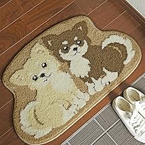 Amazon | 玄関マット ツインチワワ 42×68 cm 洗える 滑り止め 大人