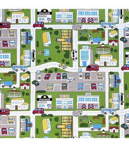 Amazon | 車 はたらくくるま オックス ドット絵 ピクセルアート 生地