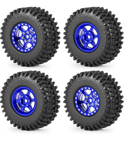 Amazon | AMZSTAR 4個 1.3インチ アルミニウム合金ビードロック RC