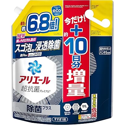 Amazon | アリエール 抗菌ジェル 除菌プラス 超特大 詰め替え 850g